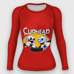Рашгард женский Cuphead and Mugman Gamers, цвет: 3D-принт