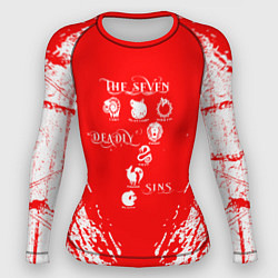 Рашгард женский 7 СМЕРТНЫХ ГРЕХОВ МЕЛОДИАС СИМВОЛ ДРАКОН, цвет: 3D-принт