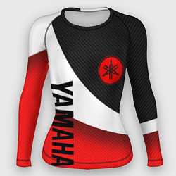 Рашгард женский ЯМАХА - СПОРТИВНЫЙ КАРБОН, цвет: 3D-принт