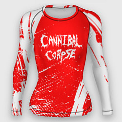 Рашгард женский Cannibal corpse труп каннибала, цвет: 3D-принт