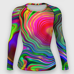 Рашгард женский Expressive pattern Neon, цвет: 3D-принт