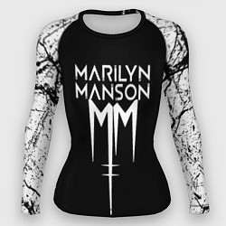 Рашгард женский Marilyn manson rock n roll, цвет: 3D-принт