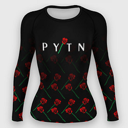 Рашгард женский Payton Moormeie pattern rose, цвет: 3D-принт