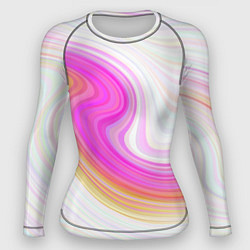 Рашгард женский Abstract gradient lines, цвет: 3D-принт