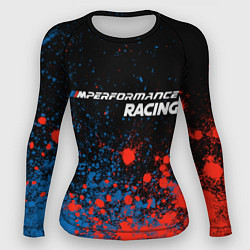 Рашгард женский БМВ Racing - Краска, цвет: 3D-принт