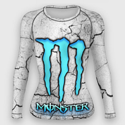 Рашгард женский MONSTER WHITE БЕЛЫЙ МОНСТР, цвет: 3D-принт