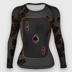 Рашгард женский Пиковые тузы, цвет: 3D-принт