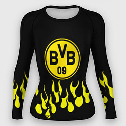 Рашгард женский Borussia пламя, цвет: 3D-принт