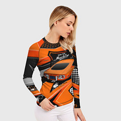 Рашгард женский Vintage Tron Ретро-автомобиль, цвет: 3D-принт — фото 2