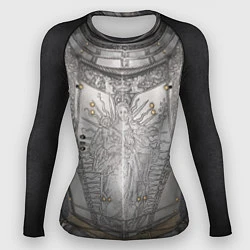 Рашгард женский Броня серебряного рыцаря, цвет: 3D-принт