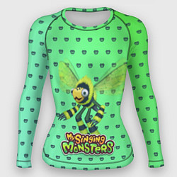 Рашгард женский My singing Monsters - Жужук, цвет: 3D-принт