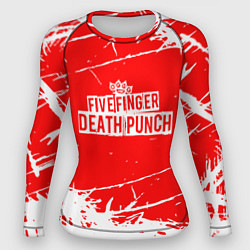 Рашгард женский Five Finger Death Punch - metal, цвет: 3D-принт