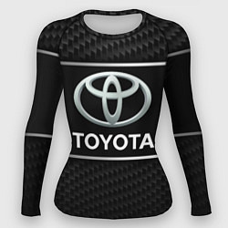 Рашгард женский Toyota Карбон, цвет: 3D-принт