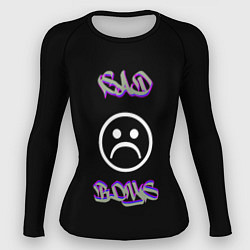 Рашгард женский Sad boys лого, цвет: 3D-принт