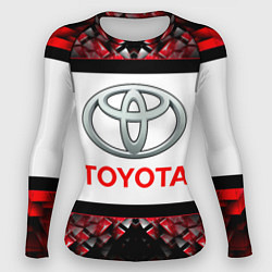 Рашгард женский Toyota - абстракция - лого, цвет: 3D-принт