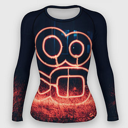 Рашгард женский Неоновая камера во тьме, цвет: 3D-принт