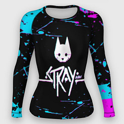 Рашгард женский Stray - краска - neon, цвет: 3D-принт