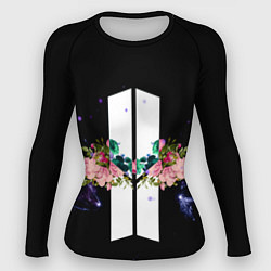 Рашгард женский BTS Flowers In Space, цвет: 3D-принт