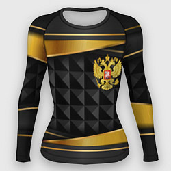 Женский рашгард Gold & black - Russia