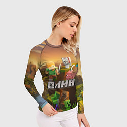 Рашгард женский Алина Minecraftг, цвет: 3D-принт — фото 2