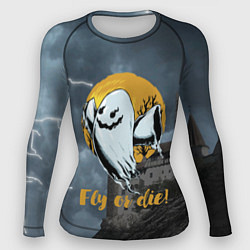 Рашгард женский Fly or die! Castle, цвет: 3D-принт