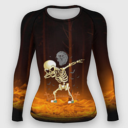 Рашгард женский Skeletons dab - dark forest, цвет: 3D-принт