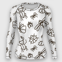 Женский рашгард Bugs pattern