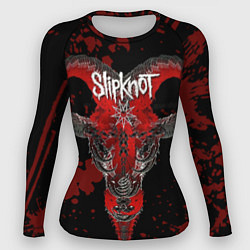Рашгард женский Slipknot - красный козел, цвет: 3D-принт