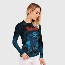 Рашгард женский Slipknot blue, цвет: 3D-принт — фото 2
