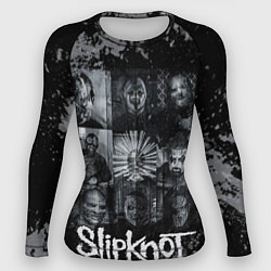 Рашгард женский Slipknot black & white style, цвет: 3D-принт