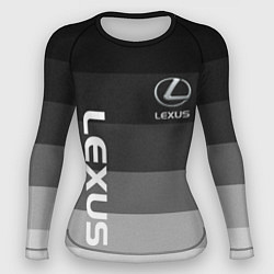 Рашгард женский Lexus серый градиент, цвет: 3D-принт