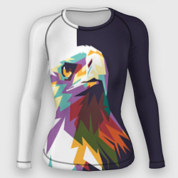 Рашгард женский Орел-птица гордая, цвет: 3D-принт