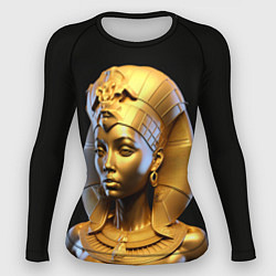 Рашгард женский Нейросеть - золотая египетская богиня, цвет: 3D-принт