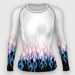 Рашгард женский Ледяное пламя, цвет: 3D-принт