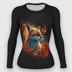 Рашгард женский Огненная лиса, цвет: 3D-принт