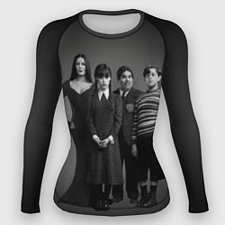 Рашгард женский Аддамс, семейный портрет, цвет: 3D-принт