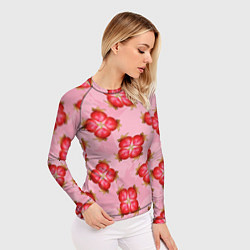 Рашгард женский Красный фрукт, цвет: 3D-принт — фото 2