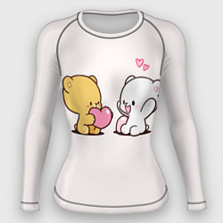 Рашгард женский Плюшевое признание в любви, цвет: 3D-принт