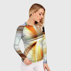 Рашгард женский Абстрактные светлые лучи из тени, цвет: 3D-принт — фото 2