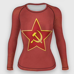 Рашгард женский Советская звезда, цвет: 3D-принт