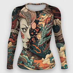 Женский рашгард Коварная женщина, затаившийся дракон