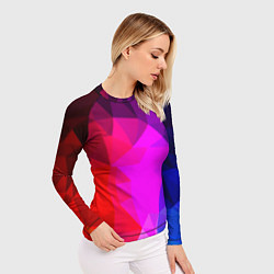 Рашгард женский Битва градиентов неон, цвет: 3D-принт — фото 2