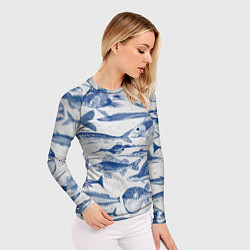 Рашгард женский Морские рыбы, цвет: 3D-принт — фото 2