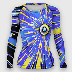 Рашгард женский BMW - neon pattern - Germany, цвет: 3D-принт