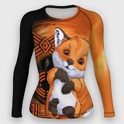 Рашгард женский Fox cub, цвет: 3D-принт