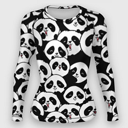 Рашгард женский Весёлые панды, цвет: 3D-принт