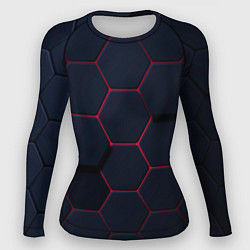 Рашгард женский Светящиеся стальная броня, цвет: 3D-принт