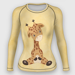 Рашгард женский Малыш жираф, цвет: 3D-принт