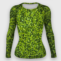 Рашгард женский Зеленая травка, цвет: 3D-принт