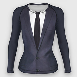 Рашгард женский Деловой пиджак с рубашкой, цвет: 3D-принт